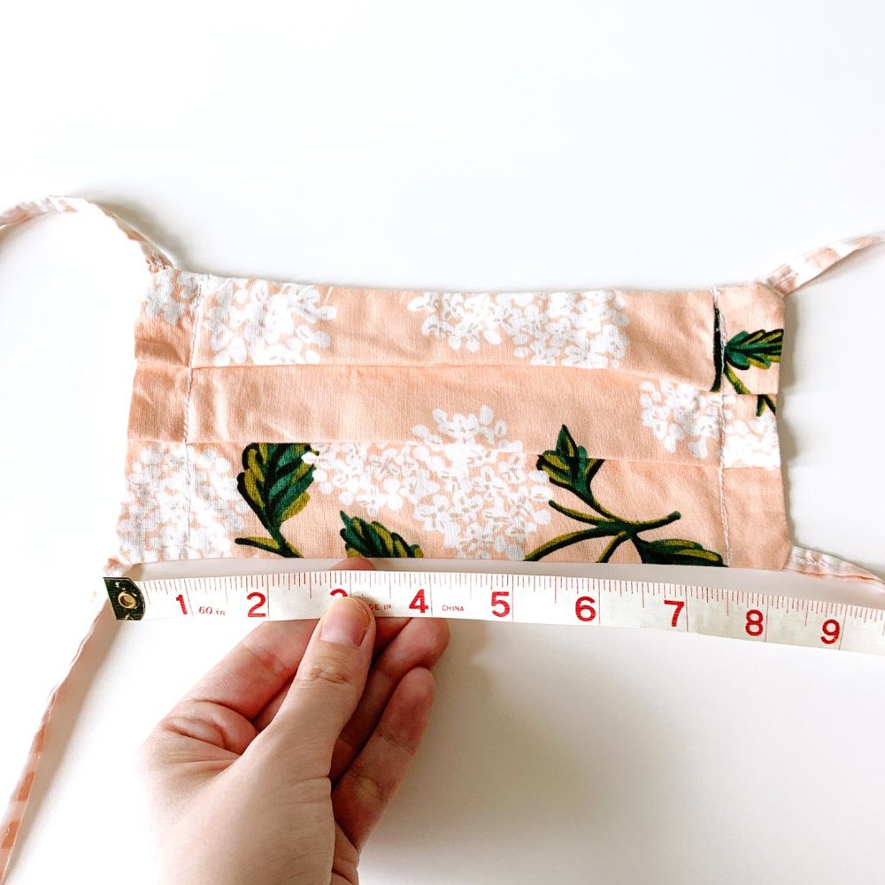 2/$20! Reversible Pink Floral Cotton Face Mask - Picture 6 of 6